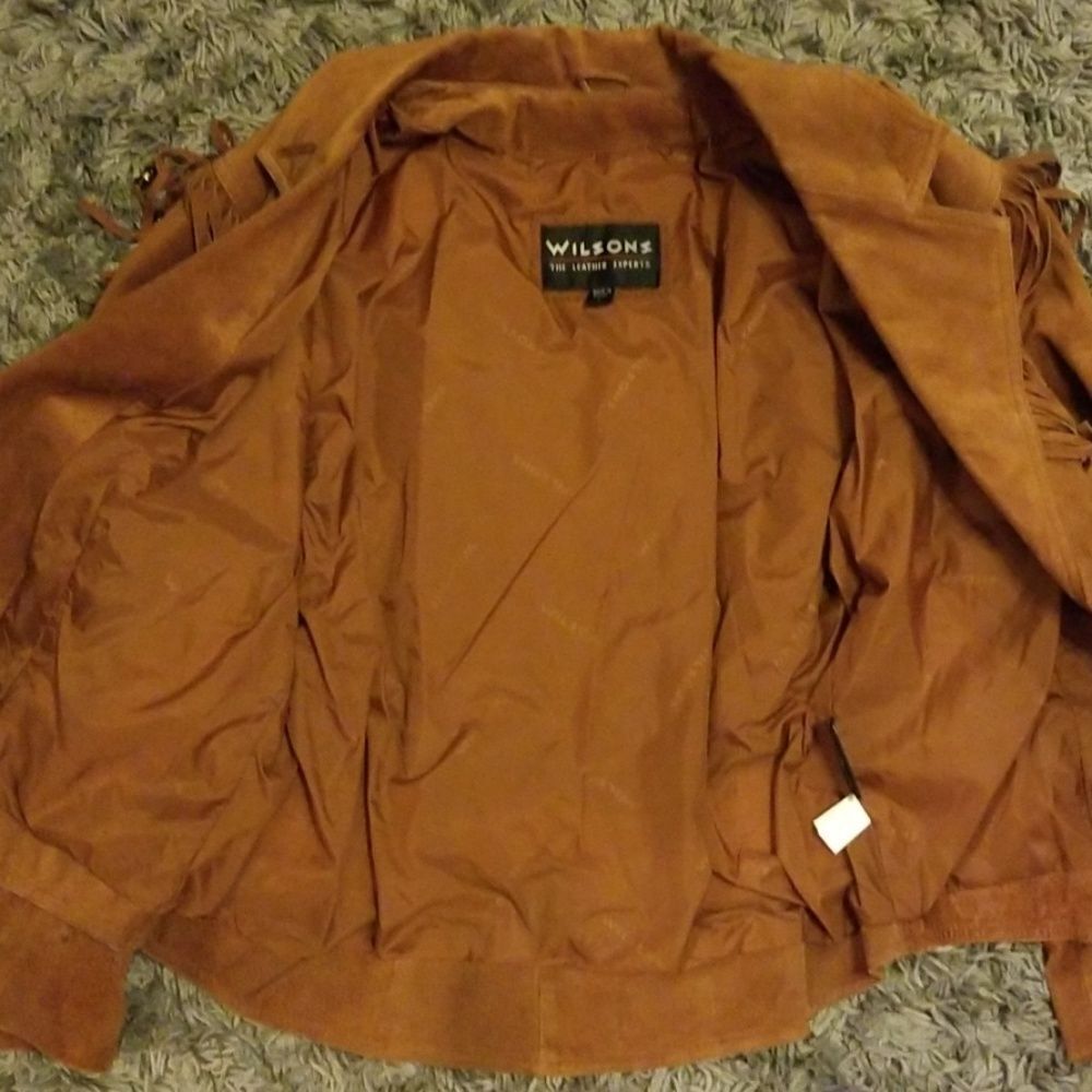 Western Wilson Vintage Fringe Leather Jacket - Picture 6 of 9